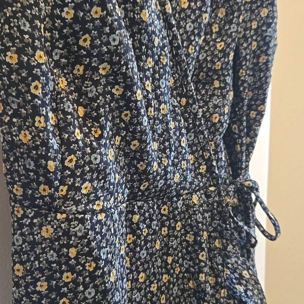 Abercrombie & Fitch Navy Floral Midi Dress - Picture 11 of 13